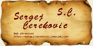 Sergej Čereković vizit kartica